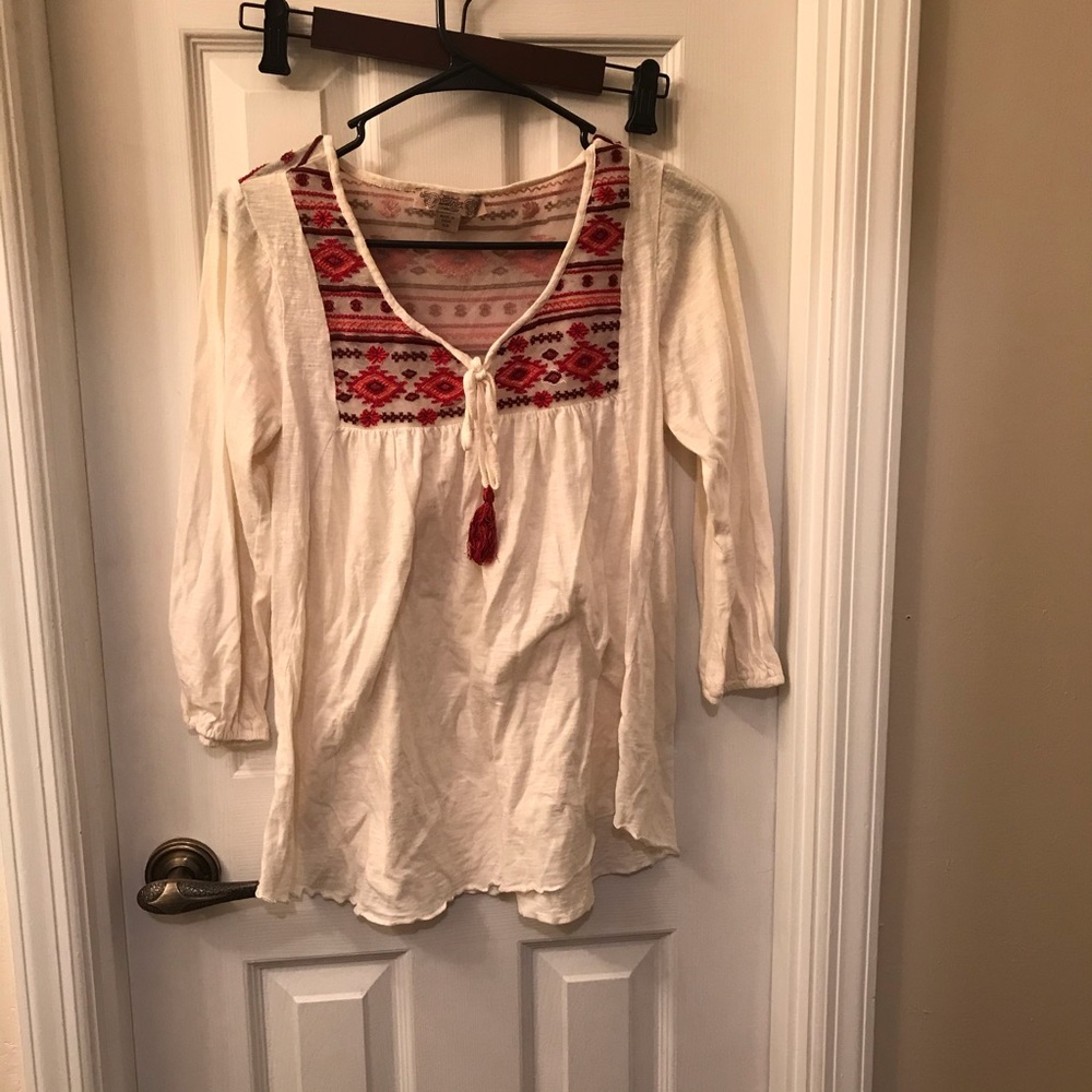 White Flowy Blouse